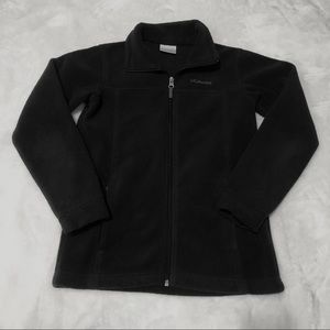 Columbia Black Fleece Zip Up Jacket